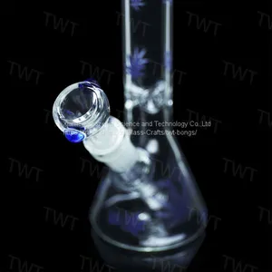 Beaker Base Bongs Glass Bongs Ice Catcher Thickness Glass for Smoking With 14-19 Downstem and 14mm Bowl 10.5