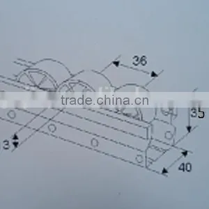 ABS Roller Skate Wheels or Plastics Skate Roller Track for Pipe Track System thumbnail-2