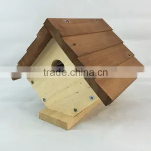 New Design Garden Wooden Bird House With Factory Price thumbnail-3