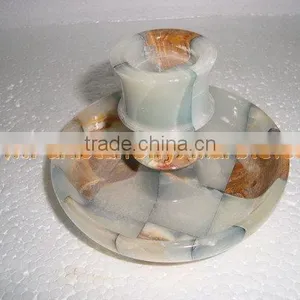 WholeSale 2017 New Design BEST POPULAR ONYX PATCH COLORED CANDLE HOLDERS STANDS thumbnail-1