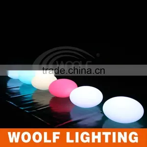 33cm Waterproof IP68 RGB Colors Rechargeable Floating Led Oval Light thumbnail-5