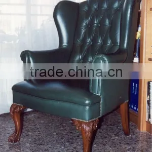 Espana Style Antique Banquet Chair Leather Chair thumbnail-1