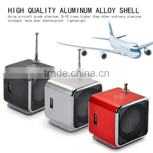 Hot Sale Cheap Super Bass Subwoofer Portable Mini Cube Speaker With fm Radio thumbnail-1
