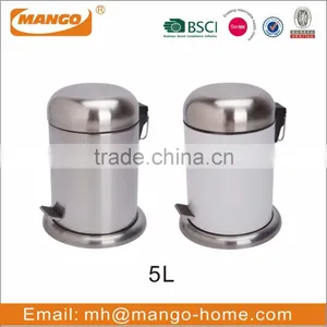 European Stainless Steel Foot Pedal Garbage Bin thumbnail-1