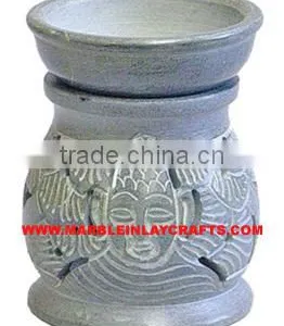 Soap Stone White Aroma Oil Burner thumbnail-1