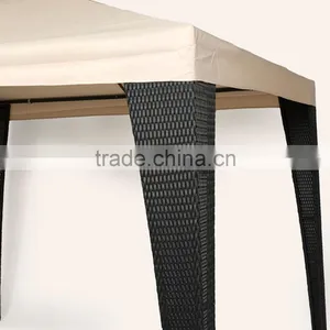 Luxury Rattan Gazebo Marquee Party Tent thumbnail-2