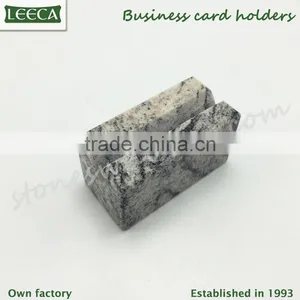 Business Name Holder Natural Granite Stone Office Stationery Set Business Gifts thumbnail-2