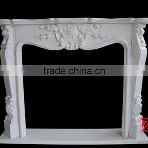 Marble Electric Fireplace Mantel thumbnail-1