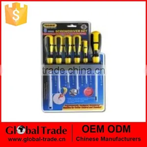 T0327 6Pc Carbon Steel Blade Screwdriver Set thumbnail-1