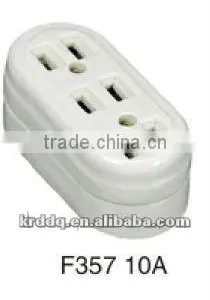 Ceramic 3 Way Socket Outlet F357 thumbnail-1