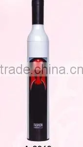 White Color Peking Opera Design Wine Bottle Umbrella thumbnail-1