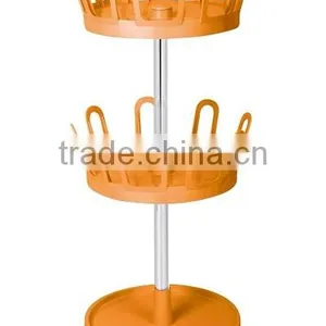 Swivel ABS Slippers Rack, 2-tier Waterproof Shoe Rack,round Shoe Rack thumbnail-5