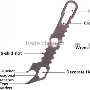 TK-2158 EDC Titanium Alloy Beer Opener Crowbar Screwdriver Multipurpose Pocket Survival Tool thumbnail-2