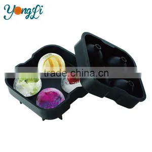 Promotion Silicone Ice Ball Mold/Ice Ball Maker, Hot Selling 4Cavity Silicone Ice Ball Mold / Cheap Silicone Ice Ball thumbnail-1