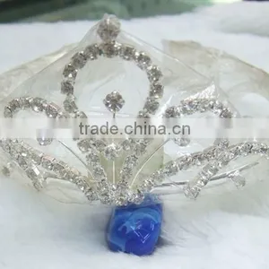 H1022-029 Small Bridal Rhinestone Tiaras and Crowns for Sale thumbnail-1