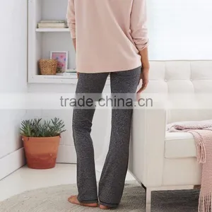 Yoga Pants Cotton Women Fashion Plain Dyed Wholesale Custom Jogging Pants 100% Cotton Loose Cotton Pants Women thumbnail-4