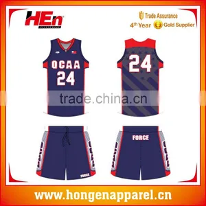 Hongen Apparel Boys Basketball Uniform, Colorful Best Selling Basketball Top Wholesale thumbnail-1