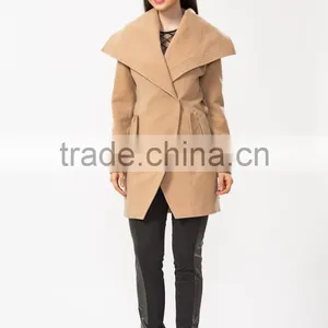 Wholesale Fashion Longline Lady Jacket in High Quality thumbnail-2