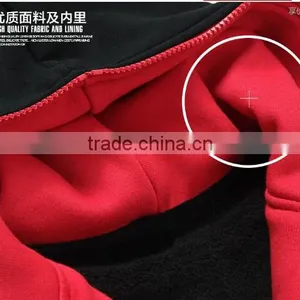 Fashion Zip up Custom Plain Black Hooded Sweatshirt thumbnail-3