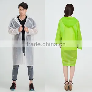 Adult Fashional Green100% EVA Raincoat in Football Field thumbnail-2