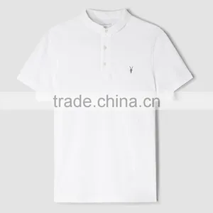 MGOO Custom Embroidery 100% Cotton Pique Polo Shirts Short Sleeves Mens Polo Chest Logo Company Shirts thumbnail-3