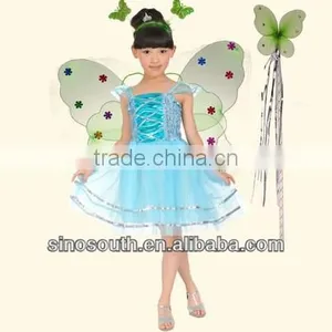 Girls Fairy Dresses With Wings thumbnail-1