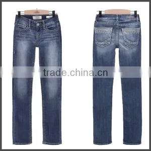2016 Jeans Manufacturer Buy Jeans in Bulk Wholesale Kid Jeans Straight Girl Jeans thumbnail-2