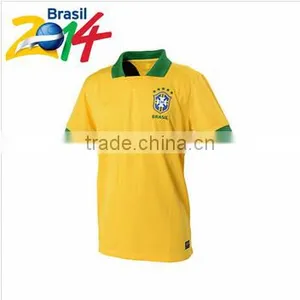 Brazil Soccer World Cup 2014 Quick Dry Fit Sport Polo Shirt Man thumbnail-1