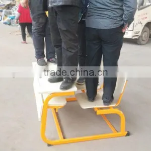 2016 New Modern Design Hot Selling Double Plywood Connected School Set thumbnail-5