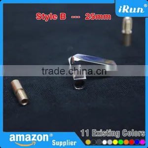 Metal Gold or Silver and 11 Colours Else Shoe Lace Tips Aglets to Repair or Shorten Laces - 25mm Mixed Color Yeezy Lace Aglets thumbnail-4