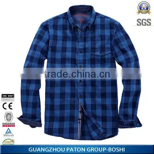 Custom Men Flannel Plaid Black And Red Check Casual Shirt thumbnail-5