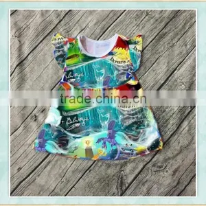 Halloween Dress Magic Dinosaur War Flutter Sleeve Long Dress Chiffon New Style Wholesale Child Clothes thumbnail-1