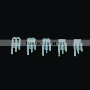 High Quality 3.75*1.7*0.35cm Clear Colored Plastic Shirt Clip for Garment Packing thumbnail-1