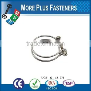 Made in Taiwan Stainless Steel Thin Hose Clamp Flexible Hose Clamp Double Wire thumbnail-6