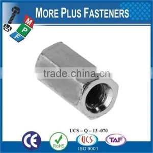 Made in Taiwan DIN 6334 Extension Nut Metric Hexagonal Connecting Nut thumbnail-5
