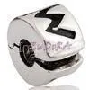 European Style Beads of Clip Clasp With Thick Silver Plating Beads thumbnail-1