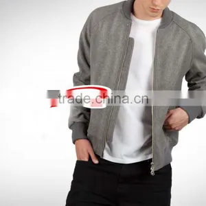 2015 Wholesale High Quality Men Wool Varsity Jacket With Top Quality Leather Sleeves/Varsity Jackets/Custom Men Varsity Jacket thumbnail-2