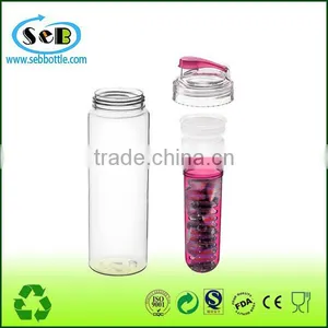 2016 New Water Bottle Promotion Custom Logo Glass Fruit Infuser Water Bottle BPA Free thumbnail-5