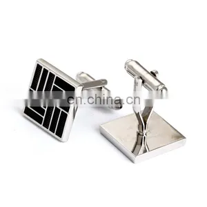 Simple Black Streak Shirt Men Cheap Cufflinks thumbnail-4