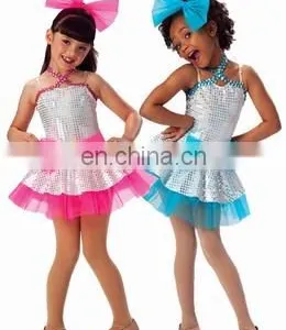 Fancy Girls Bowknot Style Dance Stage Costumes Performance Dress thumbnail-1