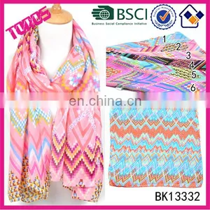 2015 New Arrive Spring Summer Lady Shawl Fashion Chiffon Wholesale Twill Scarf thumbnail-2