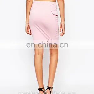 Newest Zip Front Mature Lady Spandex Pencil Skirt, Hot Girls In Pencil Skirt thumbnail-2