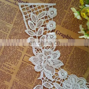 2017 Latest Custom Embroidery Neck Design Lace Collar for Wedding Dresses thumbnail-3