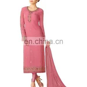 Women's Casual Wear Semi-Stitched Salwar Kameez Dress Material 2017 thumbnail-1