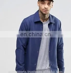 Coach Jackets - New Custom Made High Quality Custom Coach Jackets,coaches Jackets With Strap and Buttons thumbnail-1