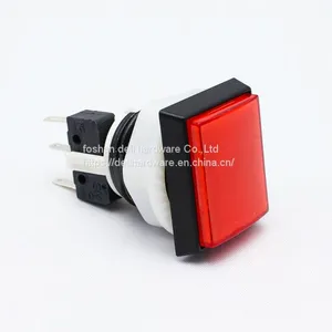 Arcade Parts Rectangle Waterproof Led Mini Push Button Switch thumbnail-1