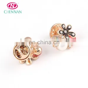 Wholesale Button up Shirts Brooch Pin Smoky Quartz Button Faceted Jewelry thumbnail-2
