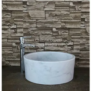 Carrara White Marble Sinks,China White Marble Bathroom Basins thumbnail-1