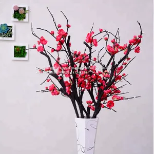 China Supplier the Best Artificial Red Plum Blossom for Decoration thumbnail-1