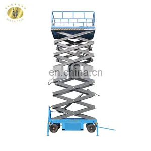 7LSJY Jinan SevenLift Manlift Jlg 14 Met 150kg Manual Hydraulic Lifting Table for Truck thumbnail-1